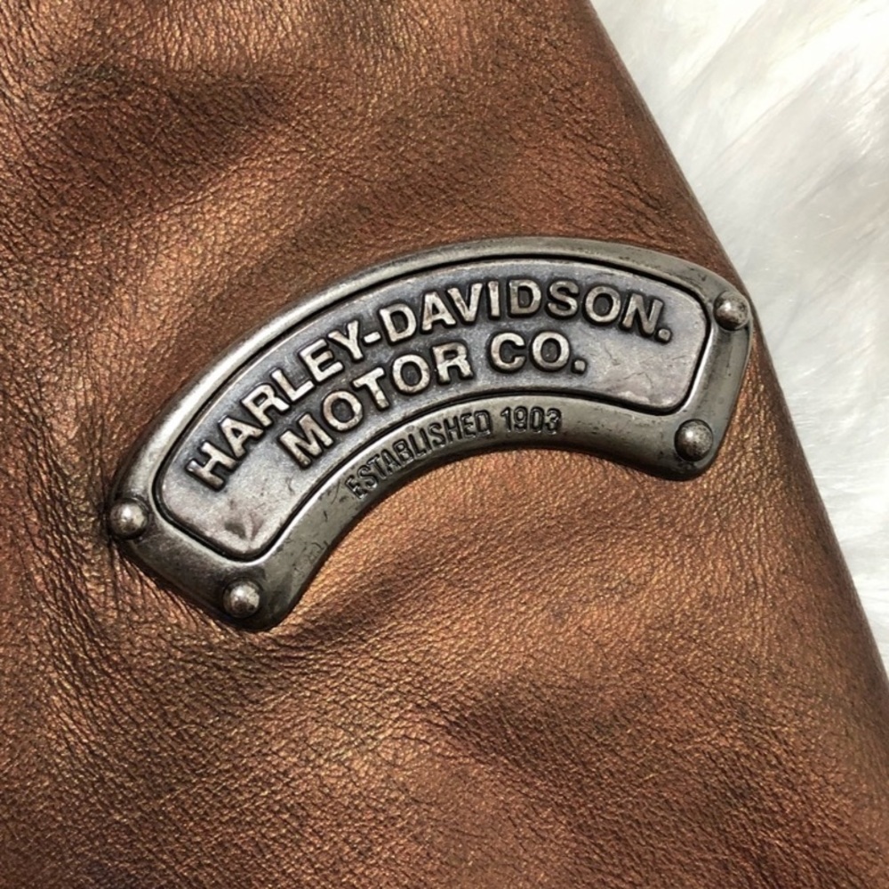 Harley Davidson Sexy Vixen Copper Leather Jacket - Picture 4 of 8